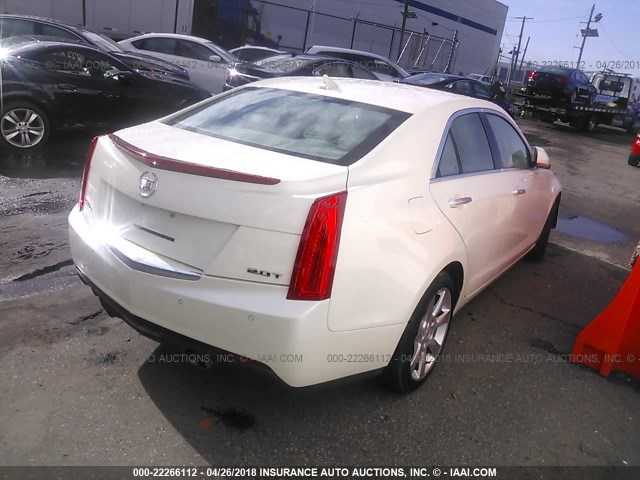 1G6AH5RX1E0188662 - 2014 CADILLAC ATS LUXURY WHITE photo 4