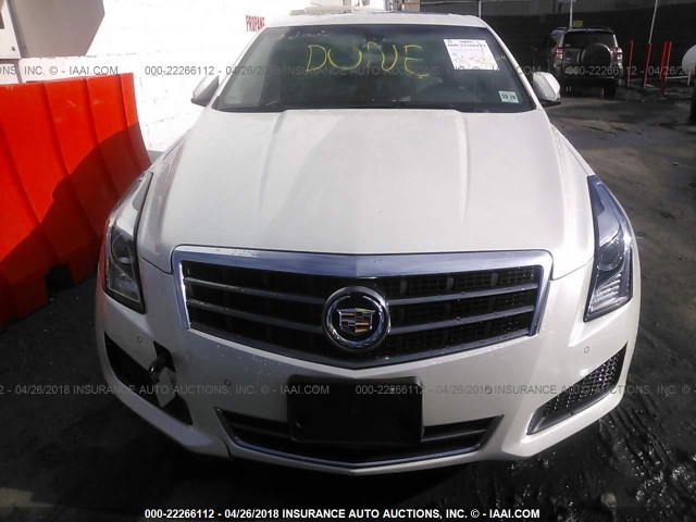 1G6AH5RX1E0188662 - 2014 CADILLAC ATS LUXURY WHITE photo 6