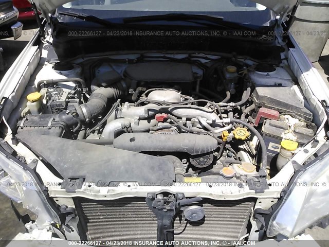 JF2SH6BC1AH916704 - 2010 SUBARU FORESTER XS Biały zdjęcie 10