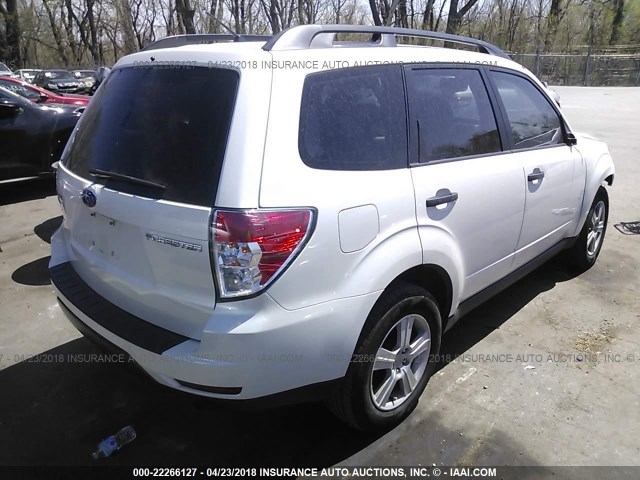 JF2SH6BC1AH916704 - 2010 SUBARU FORESTER XS Biały zdjęcie 4