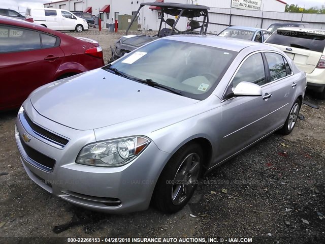 1G1ZD5EU6CF312404 - 2012 CHEVROLET MALIBU 2LT SILVER photo 2