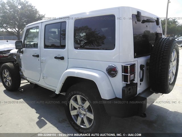 1C4HJWEG7FL643168 - 2015 JEEP WRANGLER UNLIMITE SAHARA WHITE photo 3