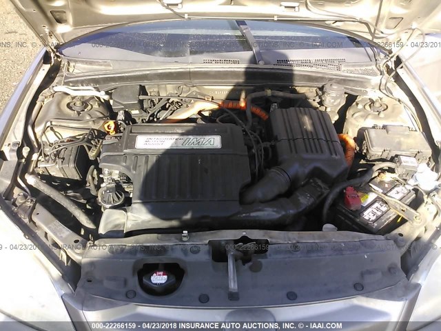 JHMES96694S006050 - 2004 HONDA CIVIC HYBRID SILVER photo 10