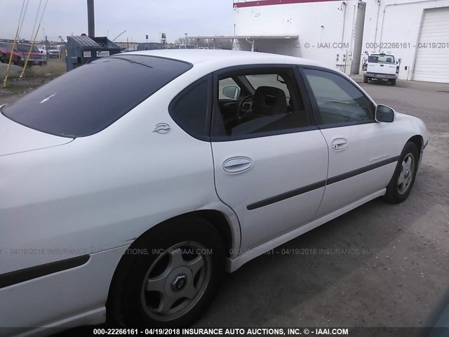 2G1WH55K719354592 - 2001 CHEVROLET IMPALA LS WHITE photo 6