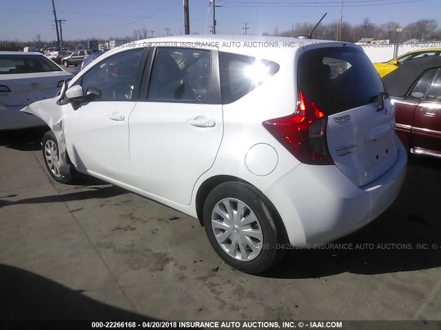 3N1CE2CP6GL358514 - 2016 NISSAN VERSA NOTE S/S PLUS/SV/SL/SR WHITE photo 3
