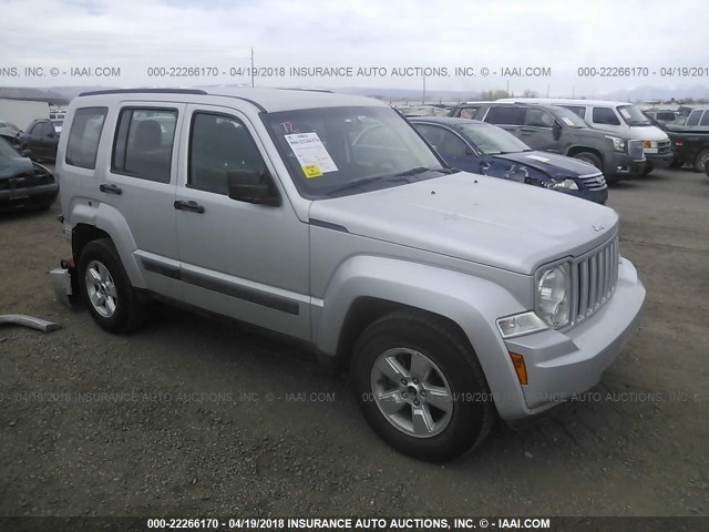 1C4PJMAK8CW174984 - 2012 JEEP LIBERTY SPORT SILVER photo 1