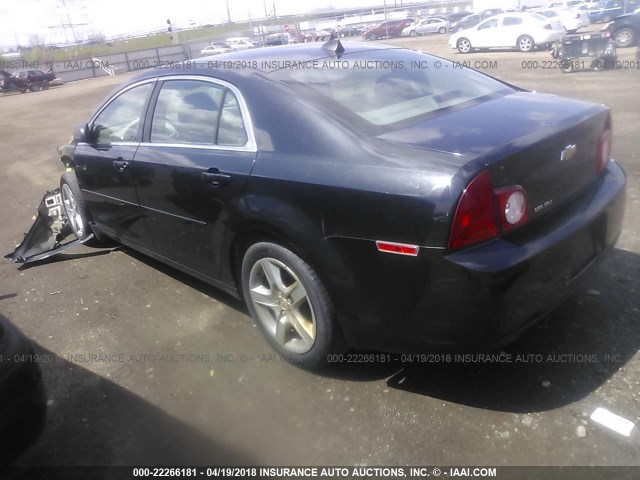 1G1ZB5E09CF290305 - 2012 CHEVROLET MALIBU LS BLACK photo 3