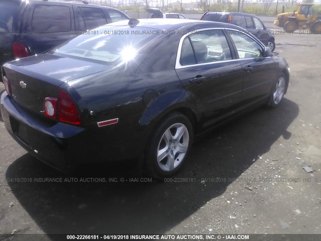 1G1ZB5E09CF290305 - 2012 CHEVROLET MALIBU LS BLACK photo 4