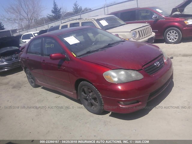 2T1BY32EX5C354875 - 2005 TOYOTA COROLLA XRS RED photo 1