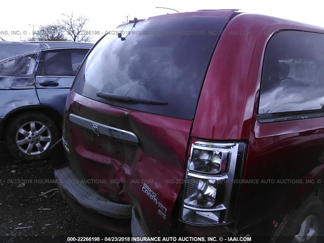 1D8HN44E39B520357 - 2009 DODGE GRAND CARAVAN SE MAROON photo 6