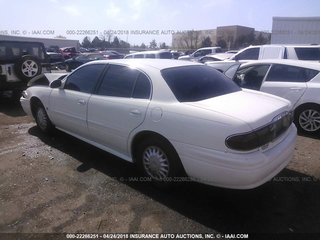 1G4HP52K14U212121 - 2004 BUICK LESABRE CUSTOM WHITE photo 3