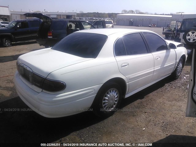 1G4HP52K14U212121 - 2004 BUICK LESABRE CUSTOM WHITE photo 4