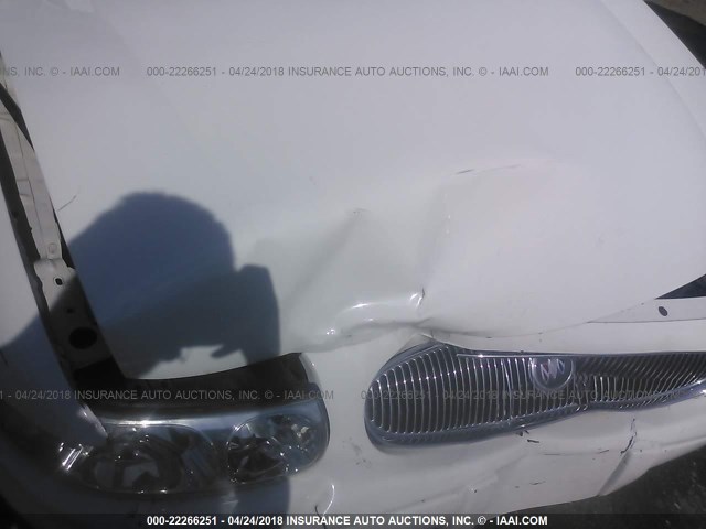 1G4HP52K14U212121 - 2004 BUICK LESABRE CUSTOM WHITE photo 6