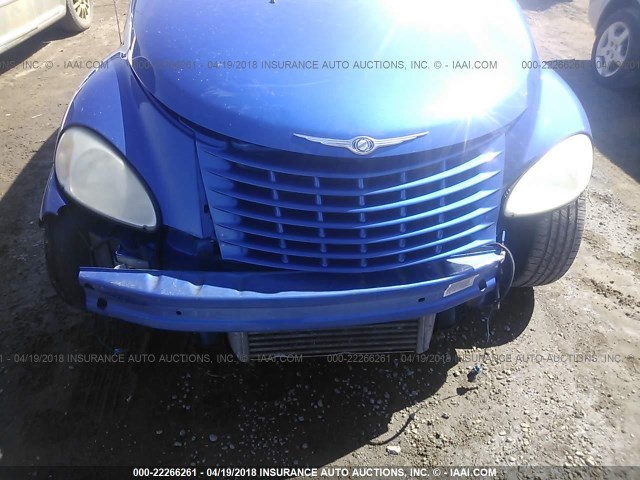 3C3EY55E75T336954 - 2005 CHRYSLER PT CRUISER TOURING BLUE photo 6