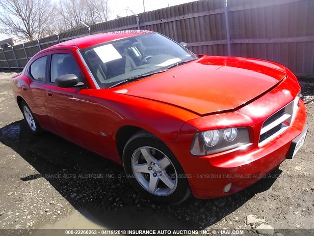 2B3KA33V99H555120 - 2009 DODGE CHARGER SXT RED photo 1