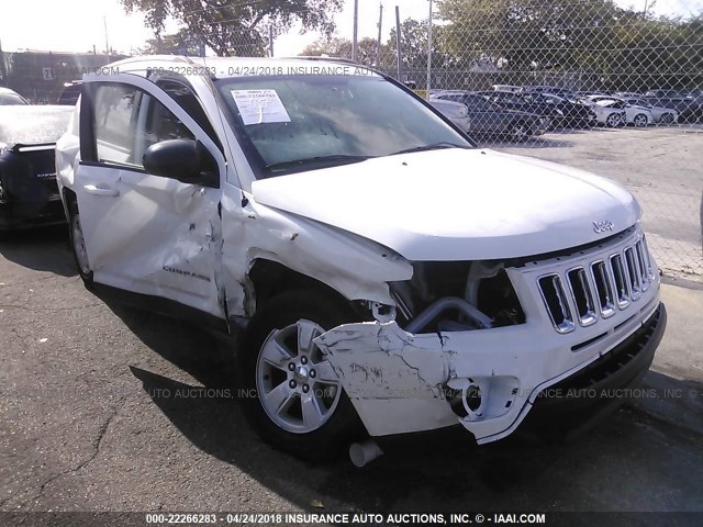 1C4NJCBB4GD792921 - 2016 JEEP COMPASS SPORT WHITE photo 6