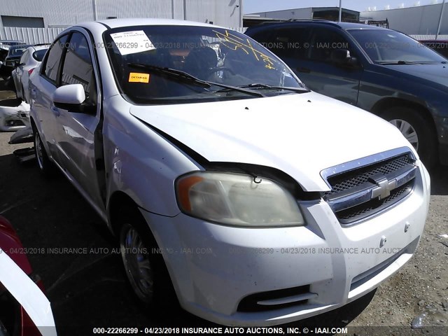 KL1TD56647B123056 - 2007 CHEVROLET AVEO LS WHITE photo 1