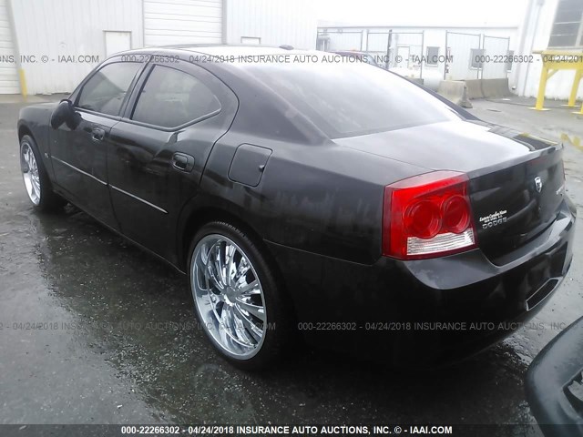 2B3CA3CV8AH201811 - 2010 DODGE CHARGER SXT BLACK photo 3