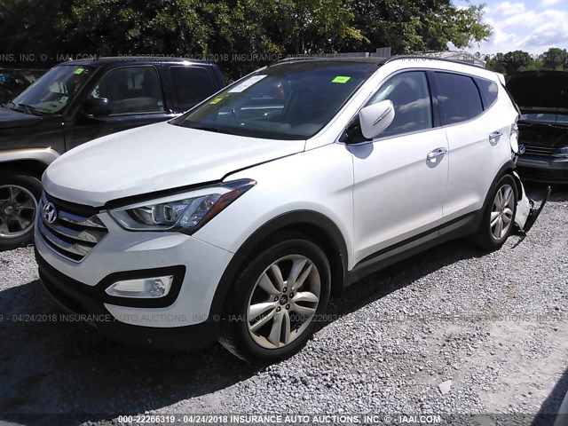 5XYZW4LA2FG294358 - 2015 HYUNDAI SANTA FE SPORT  WHITE photo 2