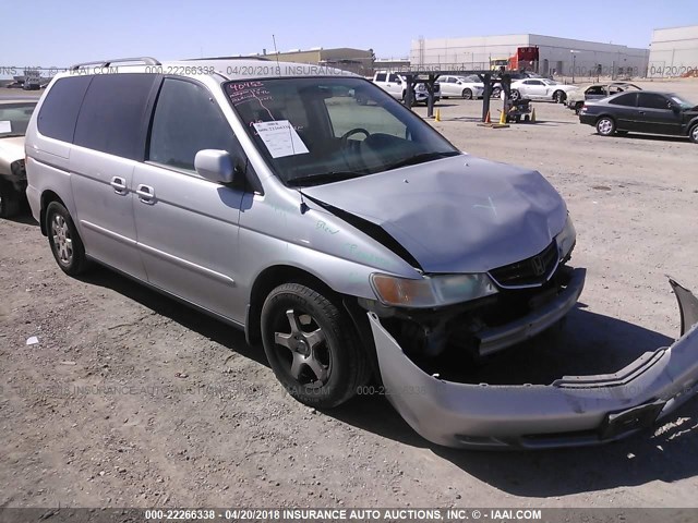 5FNRL18602B023392 - 2002 HONDA ODYSSEY EX SILVER photo 1