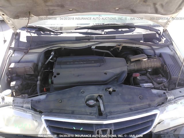 5FNRL18602B023392 - 2002 HONDA ODYSSEY EX SILVER photo 10