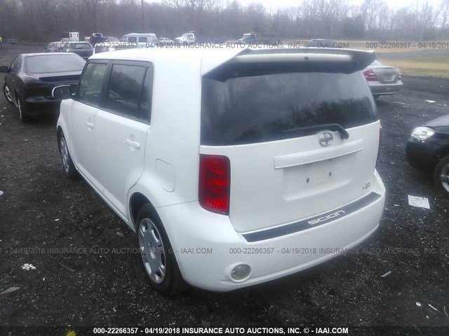 JTLKE50E891092313 - 2009 TOYOTA SCION XB თეთრი ფოტო 3