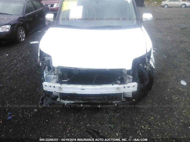 JTLKE50E891092313 - 2009 TOYOTA SCION XB თეთრი ფოტო 6