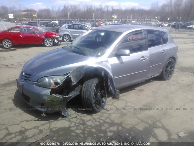 JM1BK143051290612 - 2005 MAZDA 3 HATCHBACK GRAY photo 2