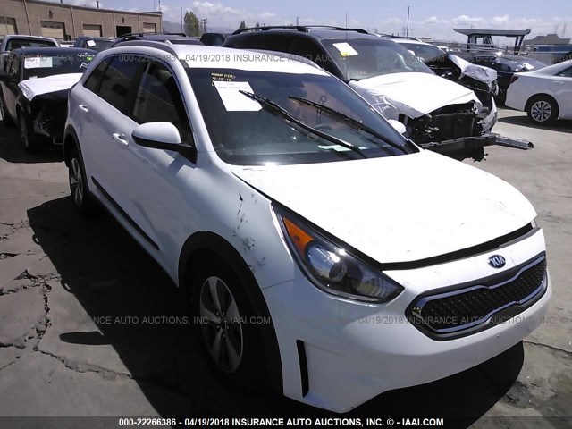 KNDCB3LC2J5154664 - 2018 KIA NIRO FE/LX WHITE photo 1