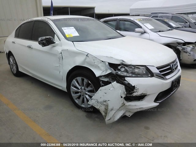 1HGCR3F9XDA027797 - 2013 HONDA ACCORD TOURING WHITE photo 1