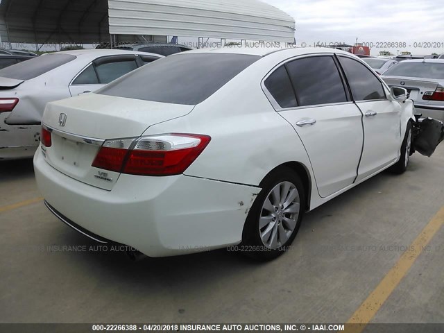 1HGCR3F9XDA027797 - 2013 HONDA ACCORD TOURING WHITE photo 4