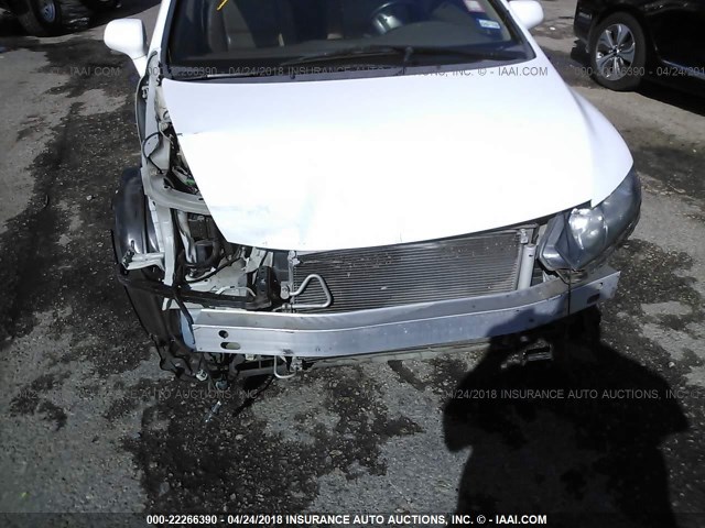 1HGFA16918L098941 - 2008 HONDA CIVIC EXL WHITE photo 6