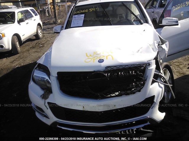 WDCGG8JB0DG052941 - 2013 MERCEDES-BENZ GLK 350 4MATIC WHITE photo 10