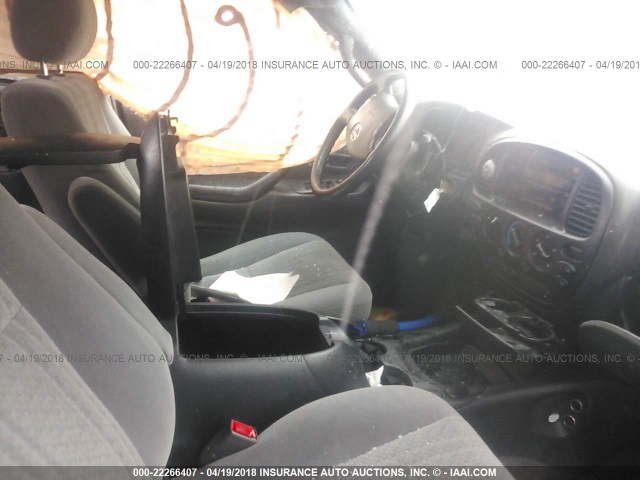 5TBDT44186S522358 - 2006 TOYOTA TUNDRA DOUBLE CAB SR5 BLUE photo 5