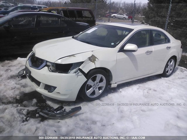 JH4CU26669C019039 - 2009 ACURA TSX WHITE photo 2