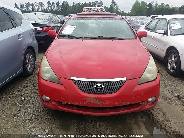 4T1CA30P94U028656 - 2004 TOYOTA CAMRY SOLARA SE/SLE RED photo 6