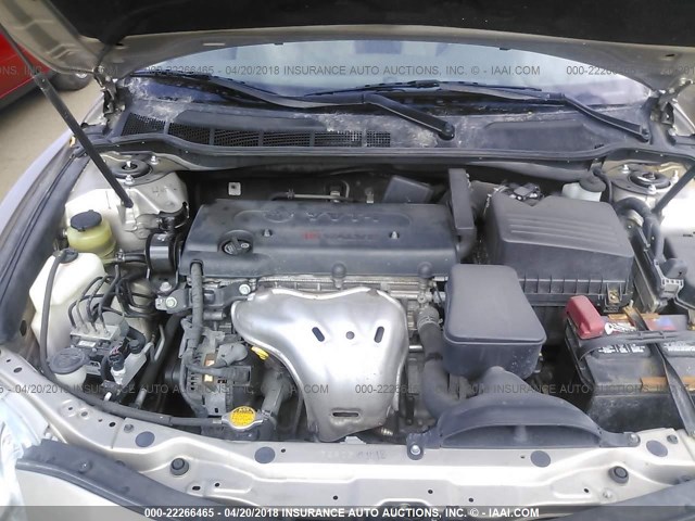 4T1BE46K29U346868 - 2009 TOYOTA CAMRY SE/LE/XLE SILVER photo 10