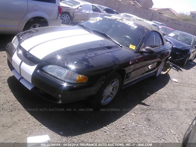 1FALP45X8TF176596 - 1996 FORD MUSTANG GT BLACK photo 2