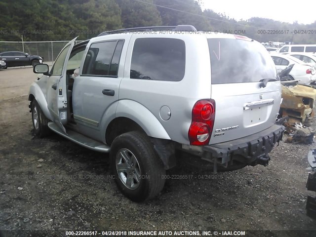 1D8HD58D44F154923 - 2004 DODGE DURANGO LIMITED SILVER photo 3