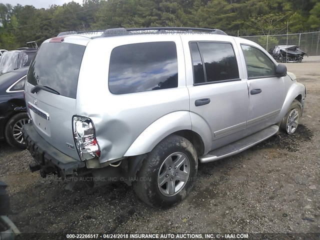 1D8HD58D44F154923 - 2004 DODGE DURANGO LIMITED SILVER photo 4