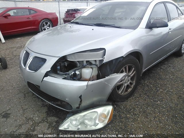 1G2ZG528054162699 - 2005 PONTIAC G6 SILVER photo 6