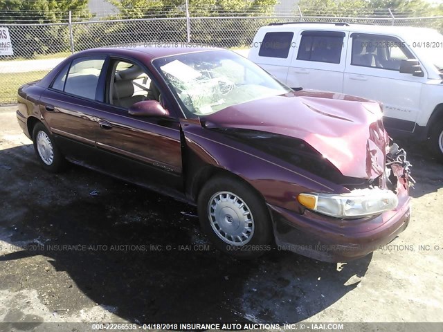 2G4WY55J211177975 - 2001 BUICK CENTURY LIMITED MAROON photo 1