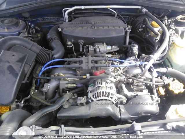 JF1SG65644H762054 - 2004 SUBARU FORESTER 2.5XS ლურჯი ფოტო 10