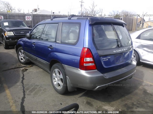 JF1SG65644H762054 - 2004 SUBARU FORESTER 2.5XS ლურჯი ფოტო 3