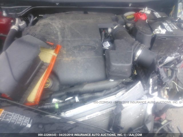 1FM5K8F82HGC70003 - 2017 FORD EXPLORER LIMITED 红色 照片 10