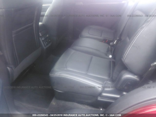 1FM5K8F82HGC70003 - 2017 FORD EXPLORER LIMITED 红色 照片 8