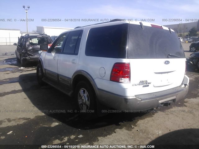 1FMPU17L94LA98776 - 2004 FORD EXPEDITION EDDIE BAUER WHITE photo 3