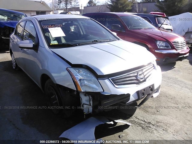 3N1AB6AP6BL624651 - 2011 NISSAN SENTRA 2.0/2.0S/SR/2.0SL SILVER photo 1