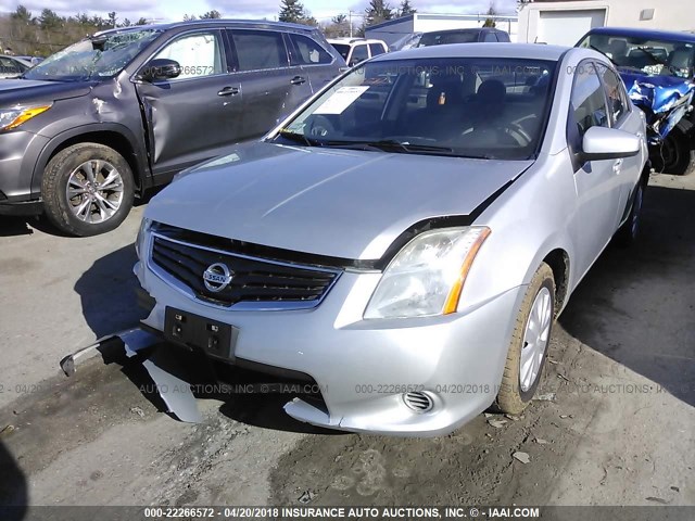 3N1AB6AP6BL624651 - 2011 NISSAN SENTRA 2.0/2.0S/SR/2.0SL SILVER photo 2