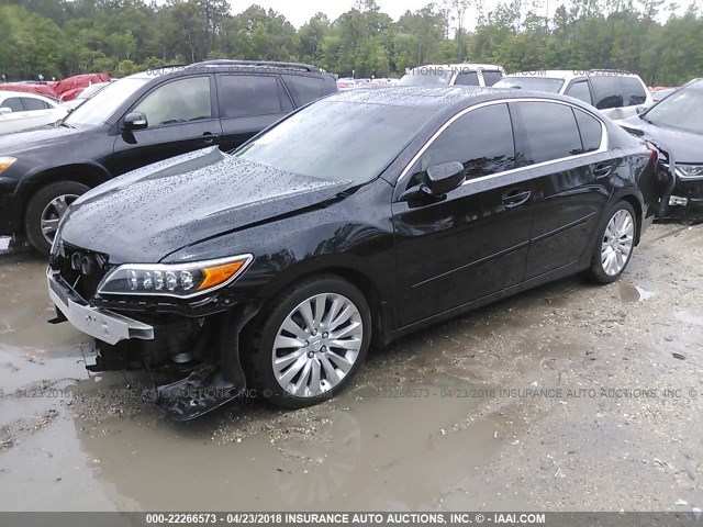 JH4KC1F92FC001698 - 2015 ACURA RLX ADVANCE შავი ფოტო 2